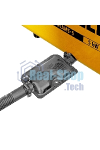 Дизельная тепловая портативная пушка Denzel Flame-5, 5кВт, 300м3/ч, непр.наг., циф. терм.