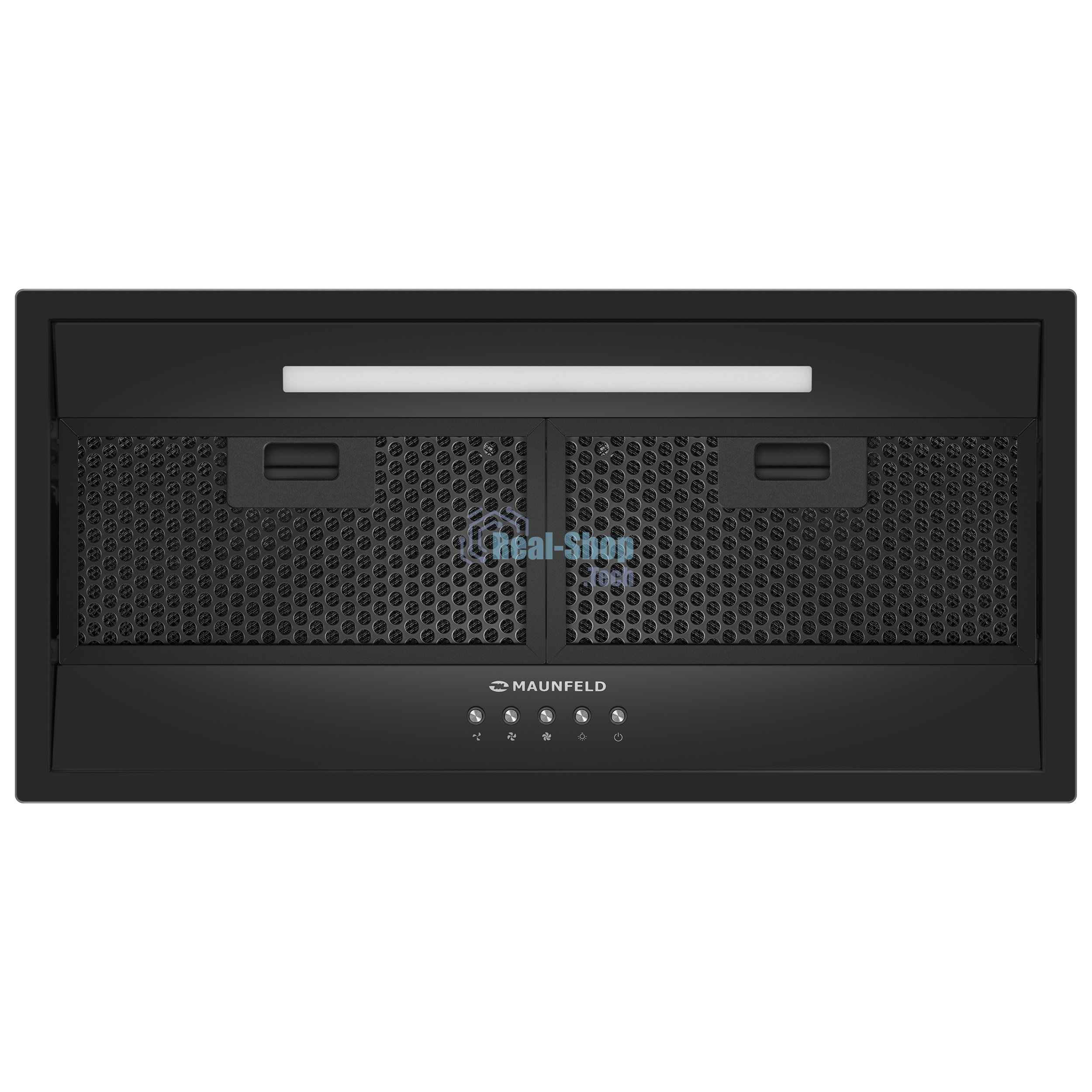 Вытяжка встраиваемая Maunfeld VIVID 603EM черный, 60 см, 1150 куб. м/ч, 45 дБ