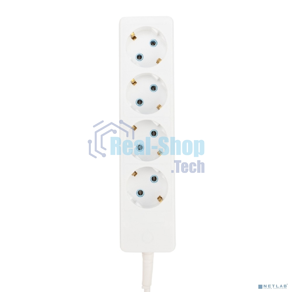 Удлинитель PROconnect 4 гнезда, 3 м, 3х0.75 мм², с/з, белый