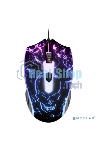 Мышь проводная Defender Overmatch GM-069 черный, 2400 dpi, USB, кнопки - 4