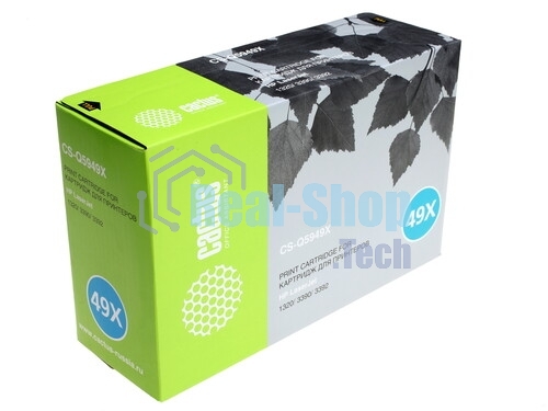 Картридж лазерный Cactus CS-Q5949X черный (6000 стр.) для HP 1320/3390/3392