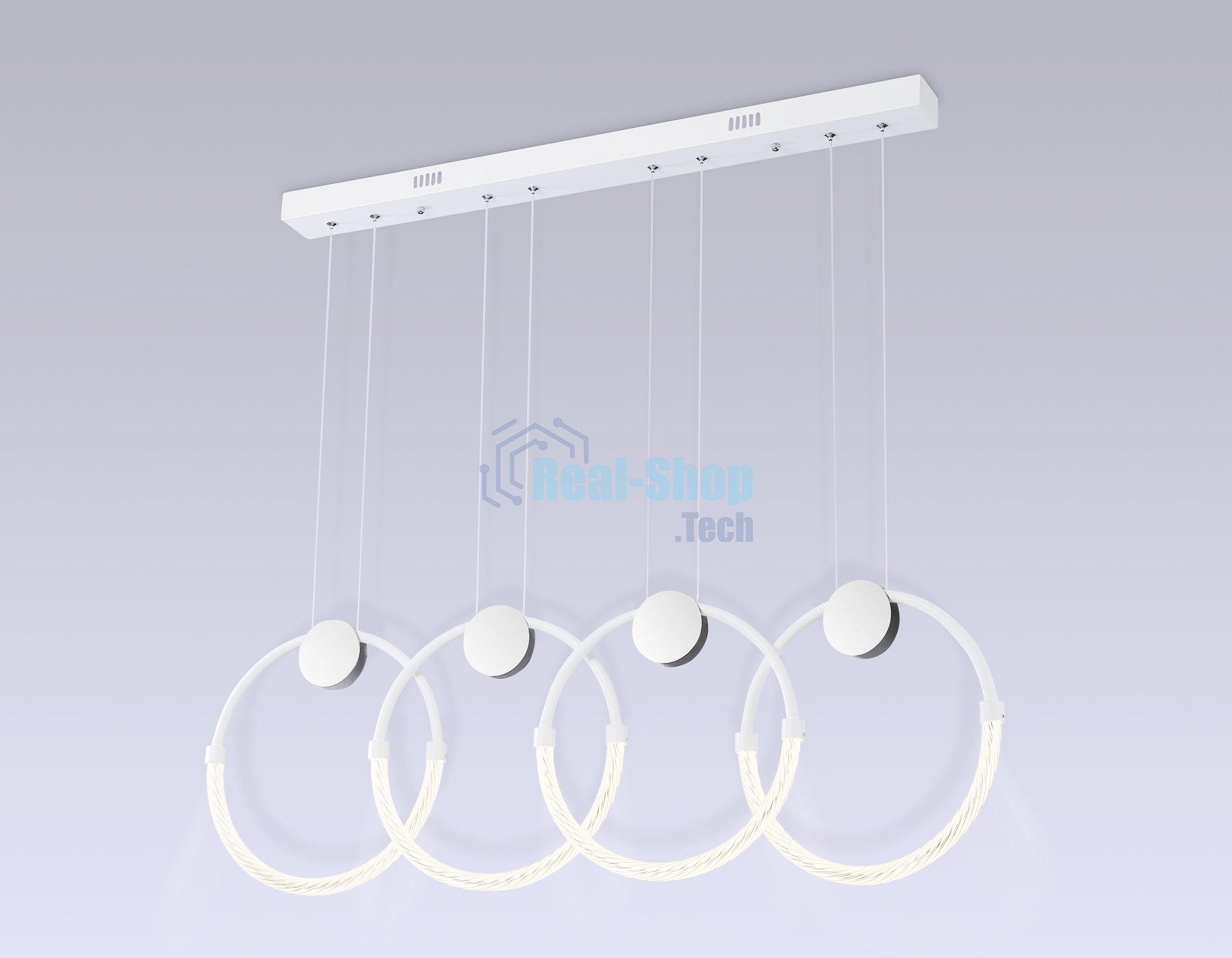 Светильник Ambrella light FL10598/4 WH/CH белый/хром 4200K 45W 940*20*1200 (Без ПДУ)