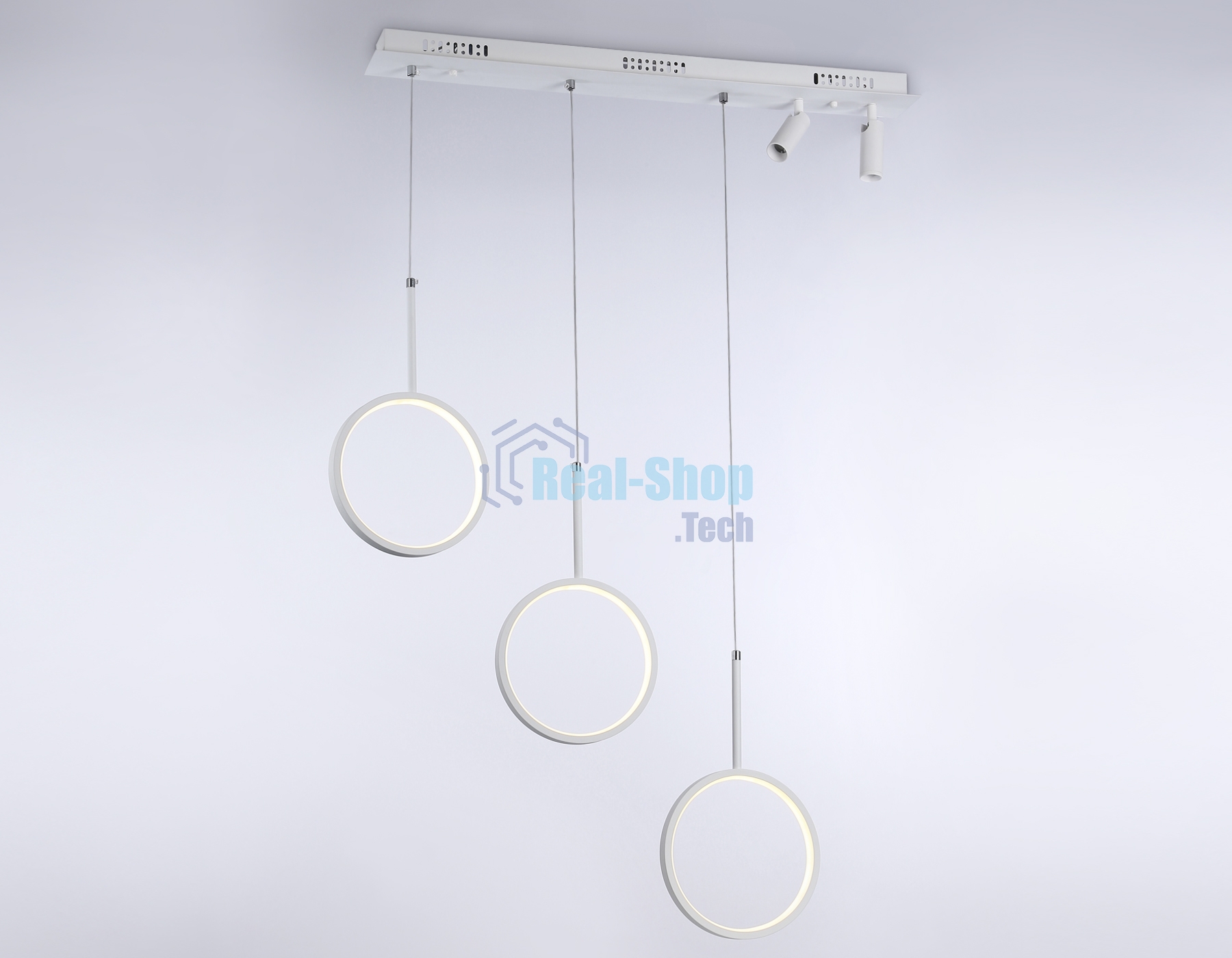 Светильник Ambrella light FL5277/3+2 WH белый 59W 3000K/4200K/6400K+4200K 800*200*1200 (ПДУ ИК)