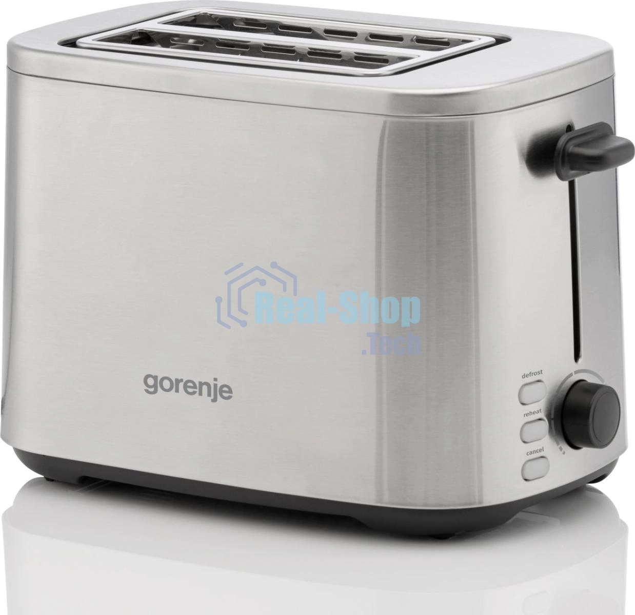 Тостер Gorenje T800DS нержавеющая сталь, 800 Вт, 2 слота