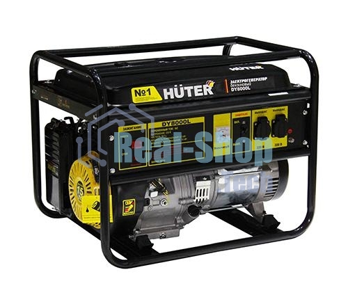 Электрогенератор бензиновый Huter DY8000L, 6.5 кВт, 91 дБ, 69.8 кг