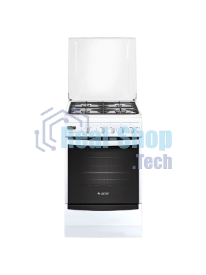 Плита газовая Gefest ПГ 5100-04 белый, конфорок 4 шт, духовка 52 л, 50 см x 85 см x 58.5 см