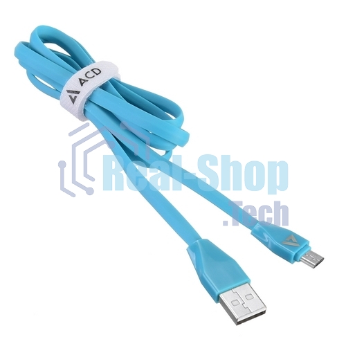 Кабель USB ACD-Life MicroUSB - USB-A TPE, 1м, синий