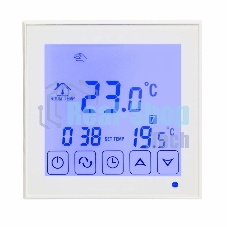 Терморегулятор сенсорный с автоматическим программированием Rexant, R200W, белый