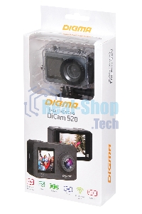 Экшн-камера Digma DiCam 520 серый