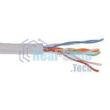 Кабель связи ITK витая пара U/UTP, кат.6, 4 пары 23AWG solid, 305м, ПВХ, серый