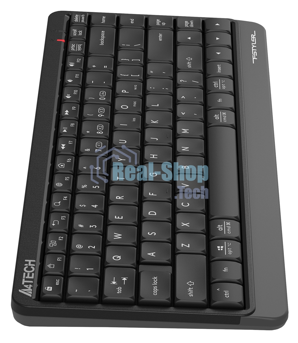 Клавиатура беспроводная A4Tech Fstyler FBK11, USB, Bluetooth/Радиоканал, черный/серый