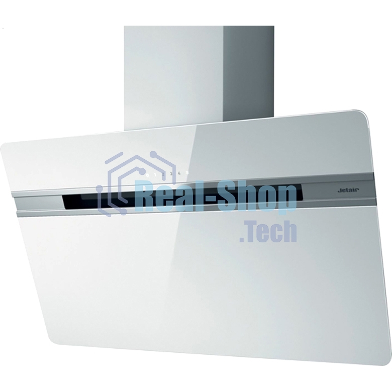 Вытяжка каминная JET AIR VIKI WH/A/90 / Декоративный дизайн, 90 см, 1200 куб.м., сенсорное управление, белая