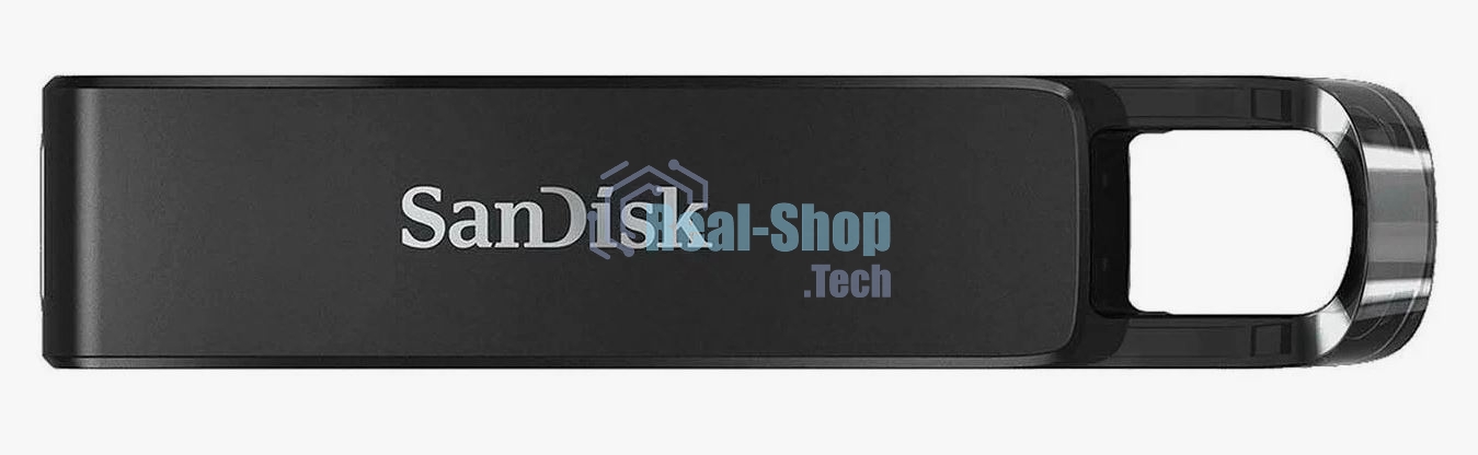 Флешка USB Sandisk CZ460 Ultra (SDCZ460-128G-G46), 128Gb, USB Type-C, R/W 150/30, черный