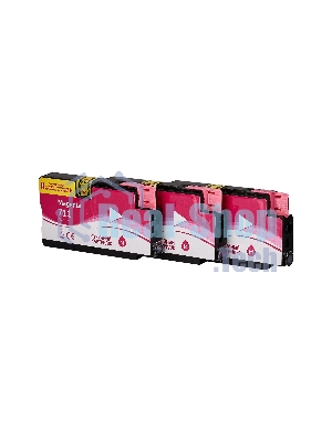Набор струйных картриджей Sakura CZ135A (№711 Magenta 3-pack) для HP, пурпурный, 26 мл.