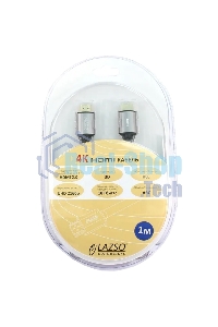 Кабель видео LAZSO WH-111-B HDMI (m)/HDMI (m) 1м. позолоченные контакты черный