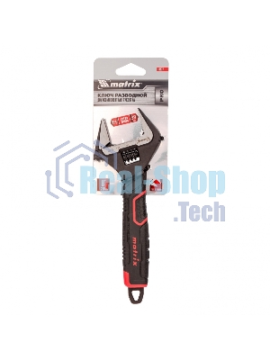 Ключ разводной Matrix, тонкие губки, фосфатированный, 2-х комп рукоятка, 200 мм, PRO