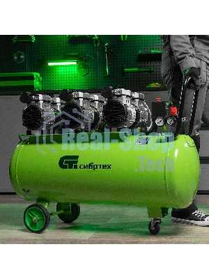 Компрессор безмаслянный малошумный Сибртех МБ 2250/100, 2250 Вт, 100л, 400 л/мин
