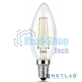 Лампа светодиодная Gauss LED Filament Свеча E14 7W 550lm 2700К 1/10/50