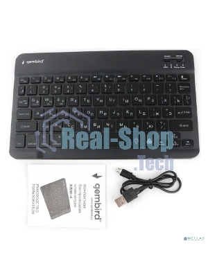 Клавиатура беспроводная Gembird KBW-4N, 78 кл., Bluetooth, ножн.тип клавиш, ультратонкая