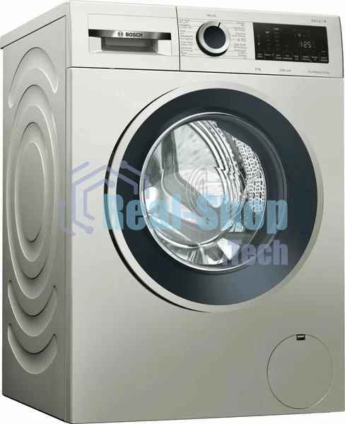 Стиральная машина Bosch Serie 4 WGA2440XME серебристый, загрузка фронтальная 9 кг, 1400 об/мин., класс: А+++