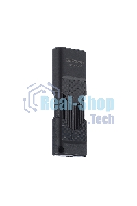 Флешка USB GoPower SLIDER (00-00025964), 32Gb, USB 2.0, R/W 20/10, черный матовый