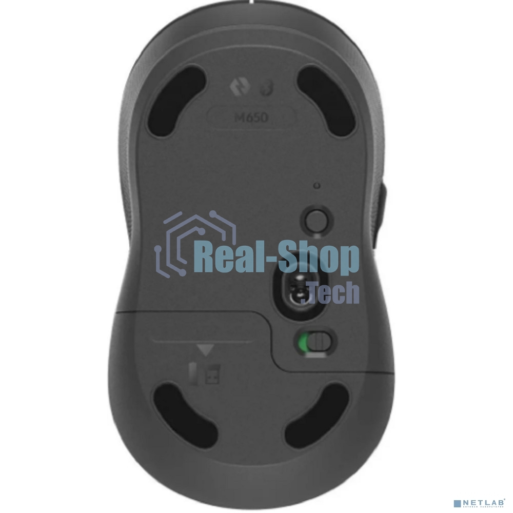 Мышь беспроводная Logitech M650 графитовый, 4000 dpi, радиоканал, Bluetooth, USB, кнопки - 5