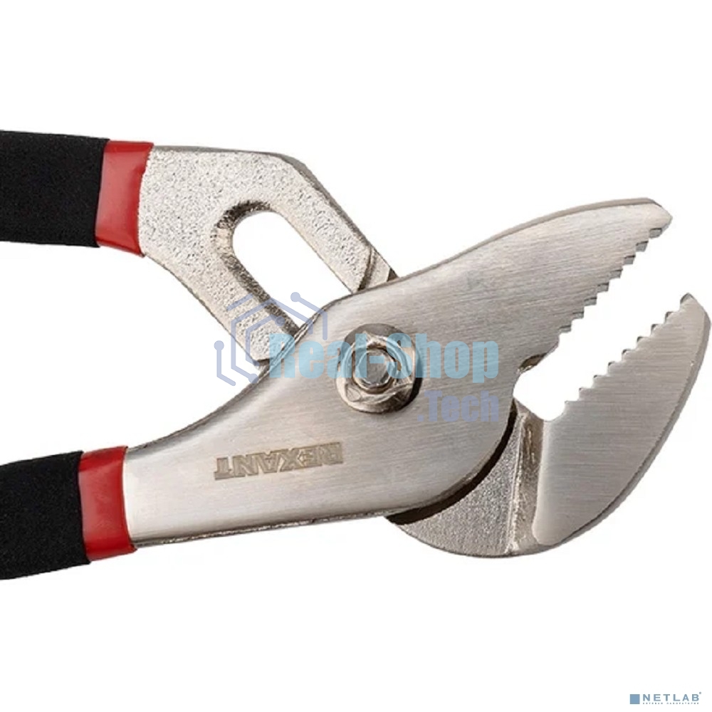 Клещи переставные Rexant 200 мм никелированные, обливные рукоятки