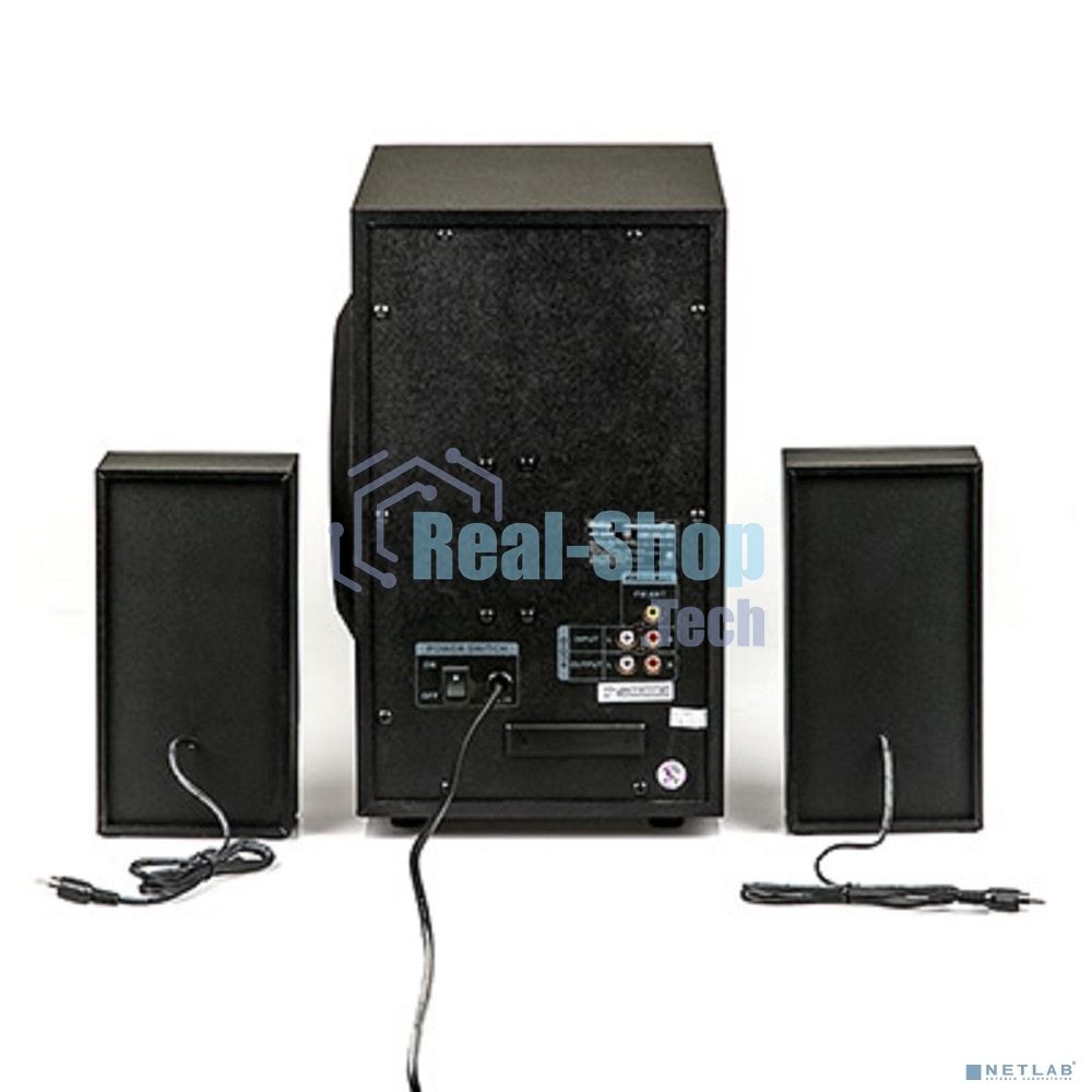 Акустическая система Dialog Progressive AP-240B BLACK - акустические колонки 2.1, 50W+2*10W RMS, Bluetooth, USB+SD reader