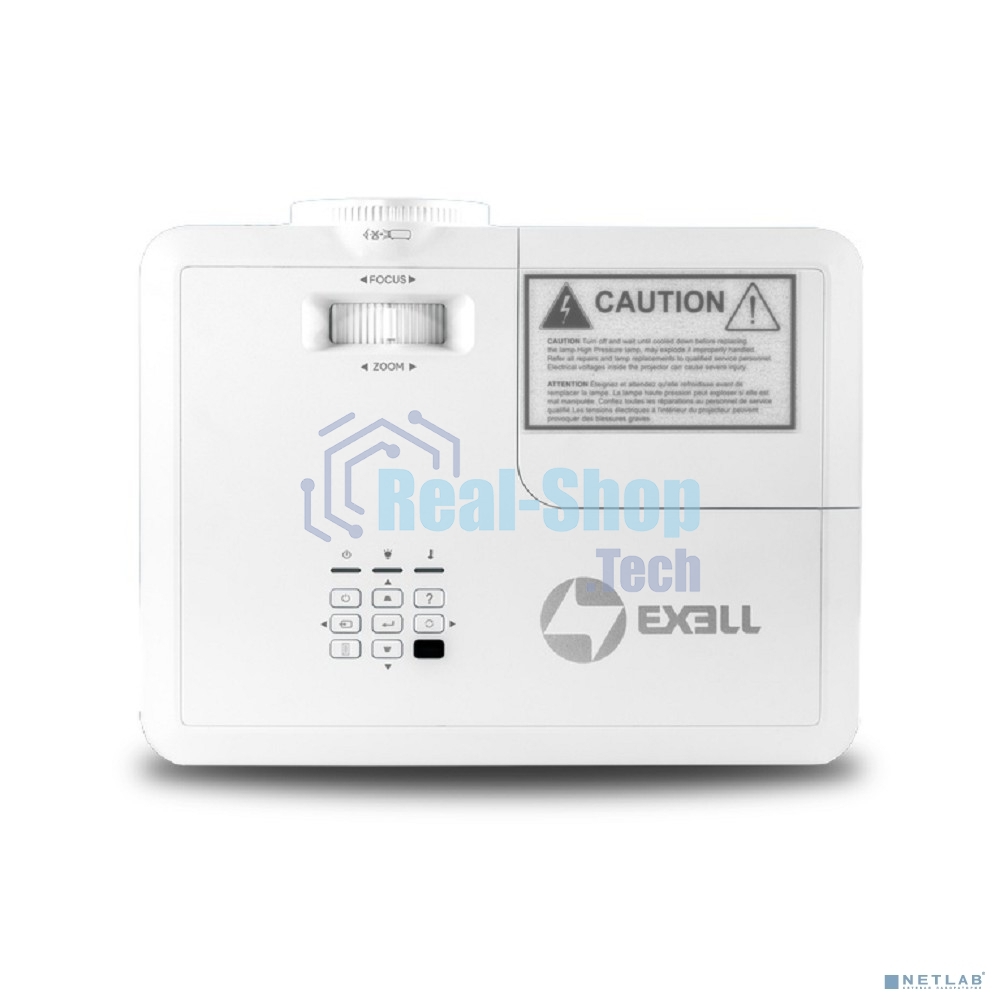 Проектор Exell EXD101W DLP, 3800 ANSI, XGA (1024x768), Объектив 1.94 - 2.16