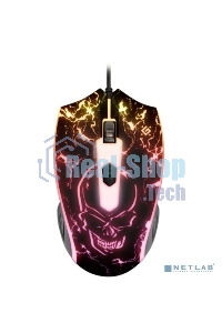 Мышь проводная Defender Overmatch GM-069 черный, 2400 dpi, USB, кнопки - 4