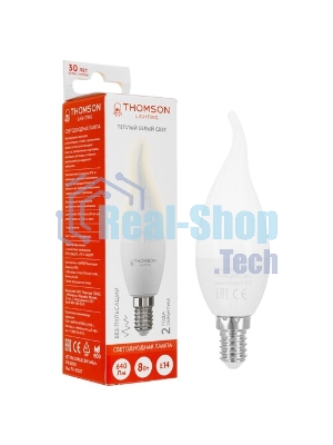 Лампа cветодиодная LED Thomson TH-B2098 E27, груша, 5Вт, 4000К, белый нейтральный, 1 шт.