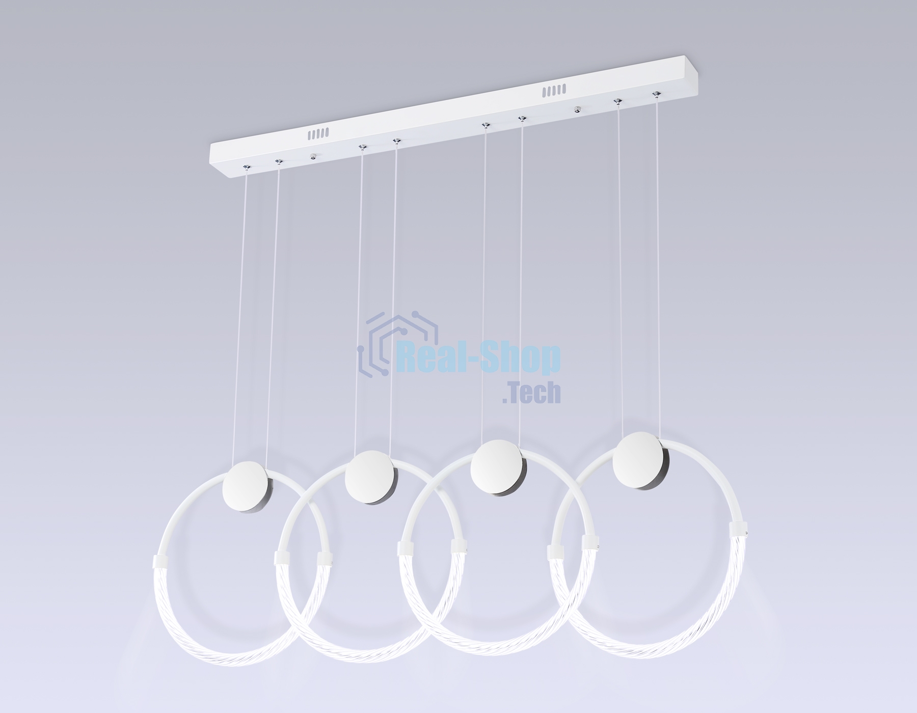 Светильник Ambrella light FL10598/4 WH/CH белый/хром 4200K 45W 940*20*1200 (Без ПДУ)