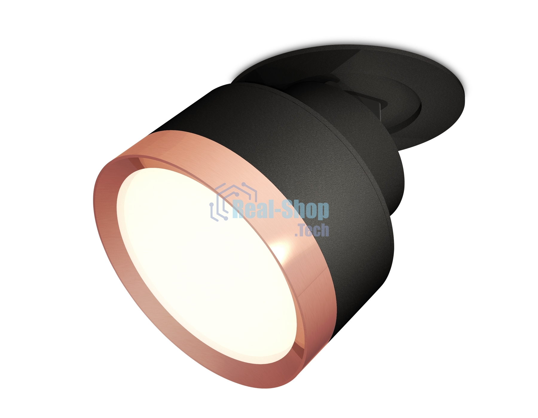 Светильник Ambrella Light XM8102503 SBK/PPG черный песок/золото розовое полированное GX53 (A2242, A2106, C8102, N8126)
