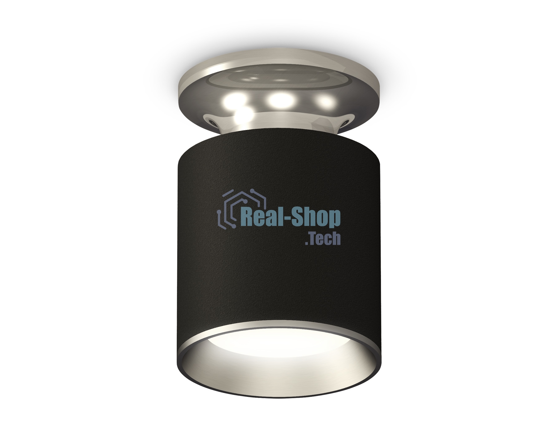 Светильник Ambrella Light XS6302120 SBK/PSL черный песок/серебро полированное MR16 GU5.3 (N6903, C6302, N6104)
