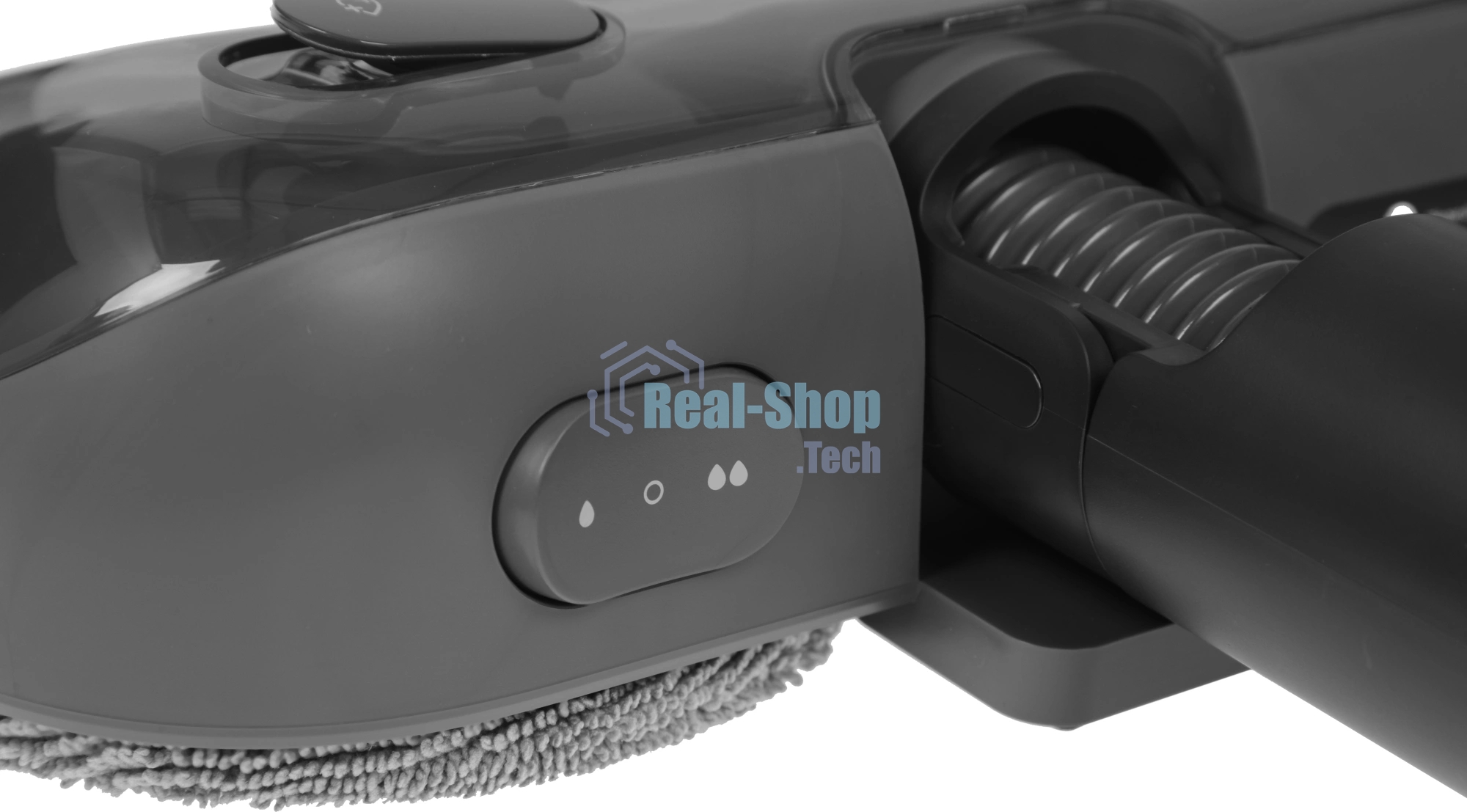 Пылесос вертикальный Dreame R10 Pro Aqua черный, питание от аккумулятора, 150 Вт, уборка сухая/влажная, пылесборник 0.6 л