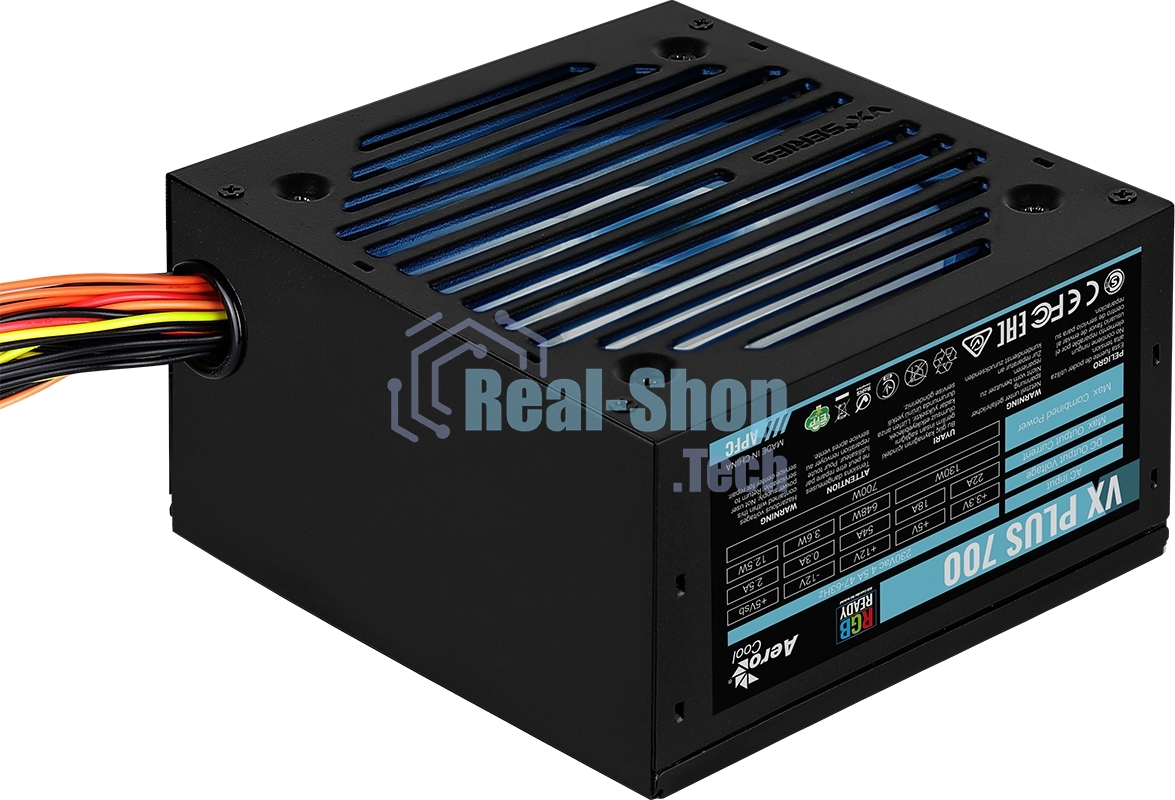 Блок питания Aerocool/Formula VX-700 PLUS RGb, 700Вт, 120мм, черный