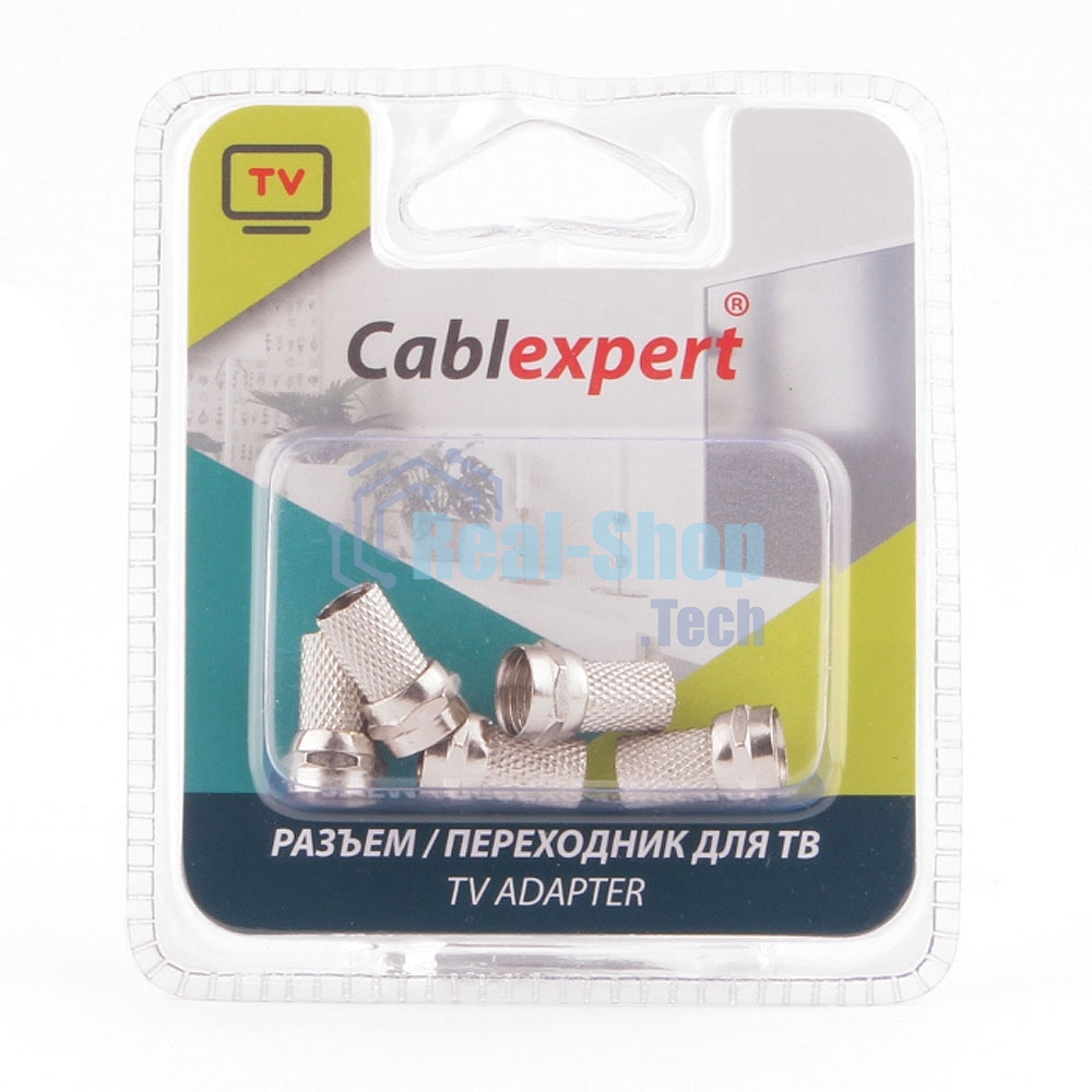 Коннектор Cablexpert F SPL6-01, 18мм, для кабеля RG6, 5шт