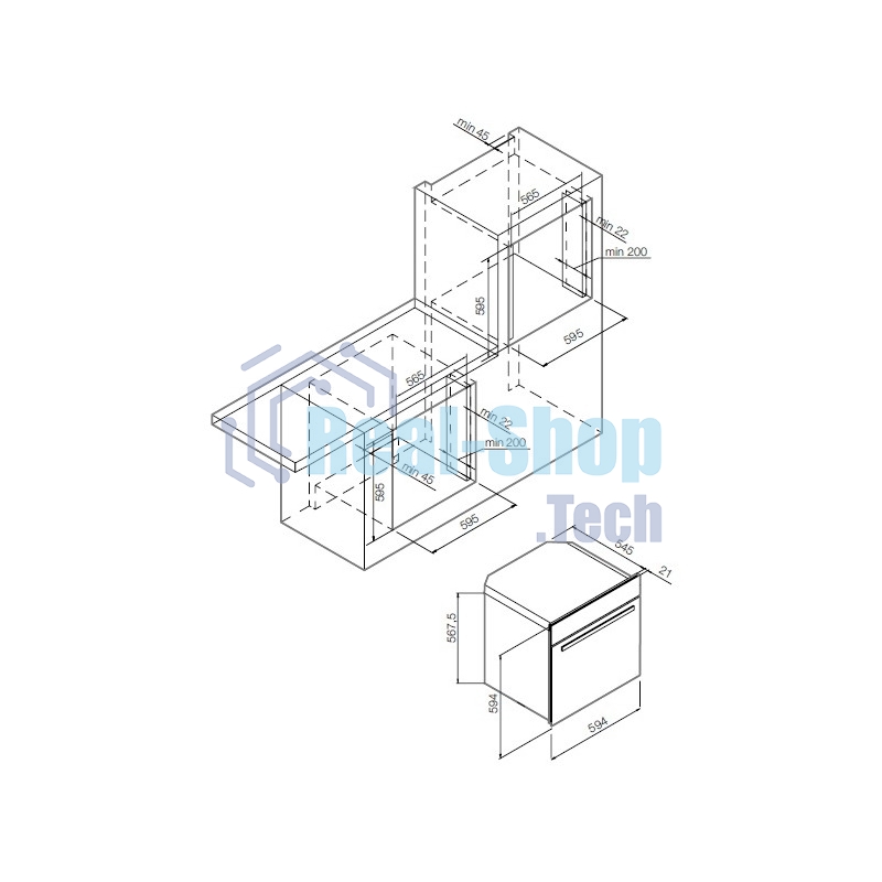 Встраиваемая электрическая духовка Graude BE 60.3 S