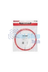 Протяжка кабельная Rexant (мини УЗК в бухте), стеклопруток, d=3,5 мм 10 м, красная