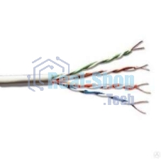 Кабель витая пара Rexant F/UTP кат.6 4х2х23AWG solid CU PVC син. (м)