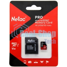 Флеш карта MicroSD card Netac P500 Extreme Pro 64Gb, retail version w/SD adapter