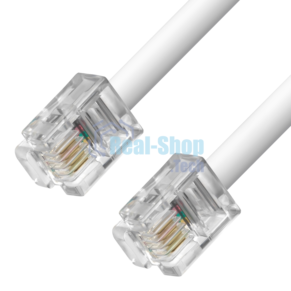 Телефонный шнур Greenconnect удлинитель для аппарата 3.0m GCR-TP6P4C-3.0m, 6P4C (джек 6p4c - jack 6p4c) белый Greenconnect Телефонный шнур удлинитель для аппарата 3.0m GCR-TP6P4C-3.0m, 6P4C (джек 6p4c - jack 6p4c) белый