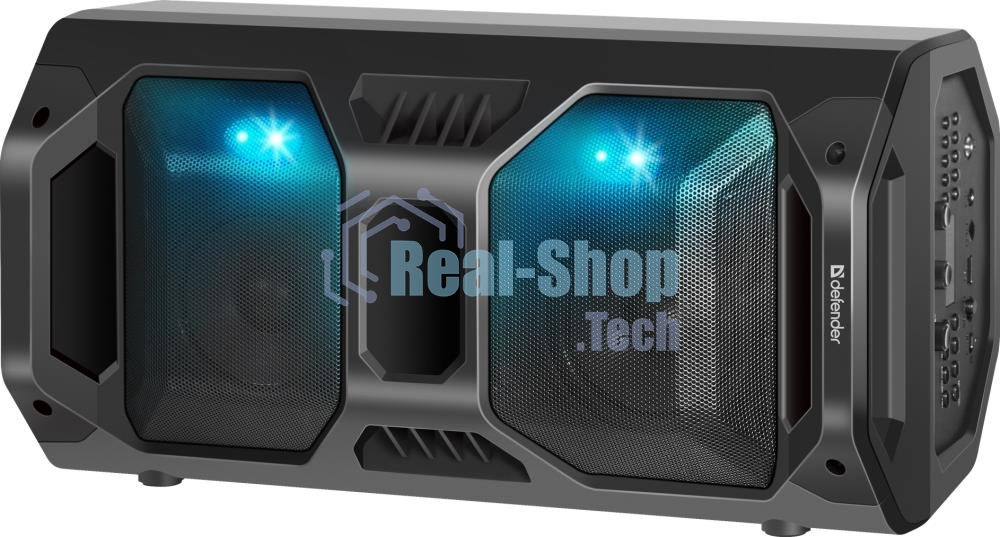 Портативная акустика Defender Rage 50 Вт Light/BT/FM/USB/LED/TWS черный