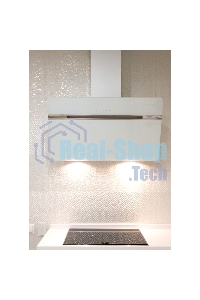 Вытяжка каминная JET AIR VIKI WH/A/90 / Декоративный дизайн, 90 см, 1200 куб.м., сенсорное управление, белая