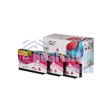 Набор струйных картриджей Sakura CZ135A (№711 Magenta 3-pack) для HP, пурпурный, 26 мл.