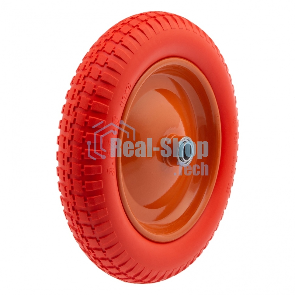 Колесо Palisad полиуретановое 3.00-8 длина оси 90мм подшипник 20мм