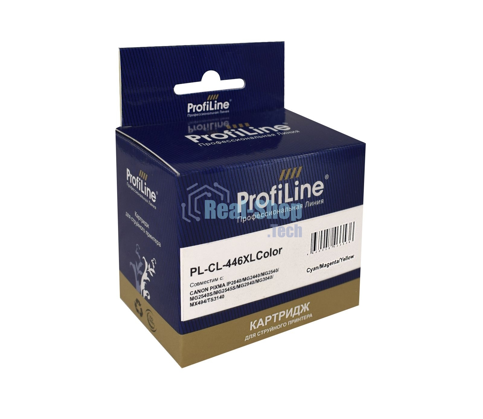 Картридж струйный ProfiLine PL-CL-446XL для принтеров Canon PIXMA IP2840/MG2440/MG2540/MG2540S/MG2545S/MG2940/MG3040/MX494/TS3140 с чернилами Cyan/Magenta/Yellow
