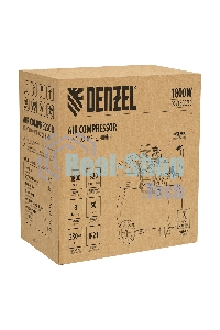 Компрессор воздушный Denzel прям. привод DCV1800/50, 1,8 кВт, 50 литров, 320 л/мин