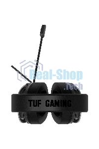 Игровые наушники ASUS TUF Gaming H1 WL черные (2.4 ГГц, 7.1 виртуально, 40мм, неодимовые магниты, 32 Ом, 20~20000 Гц, микрофон, USB-C, PC, Mac, PS4, Nintendo Switch, Xbox One, 90YH0391-B3UA00)