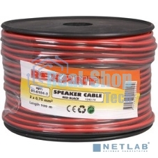Кабель акустический Rexant 2х0,75 м м², красно-черный, бухта 100 м